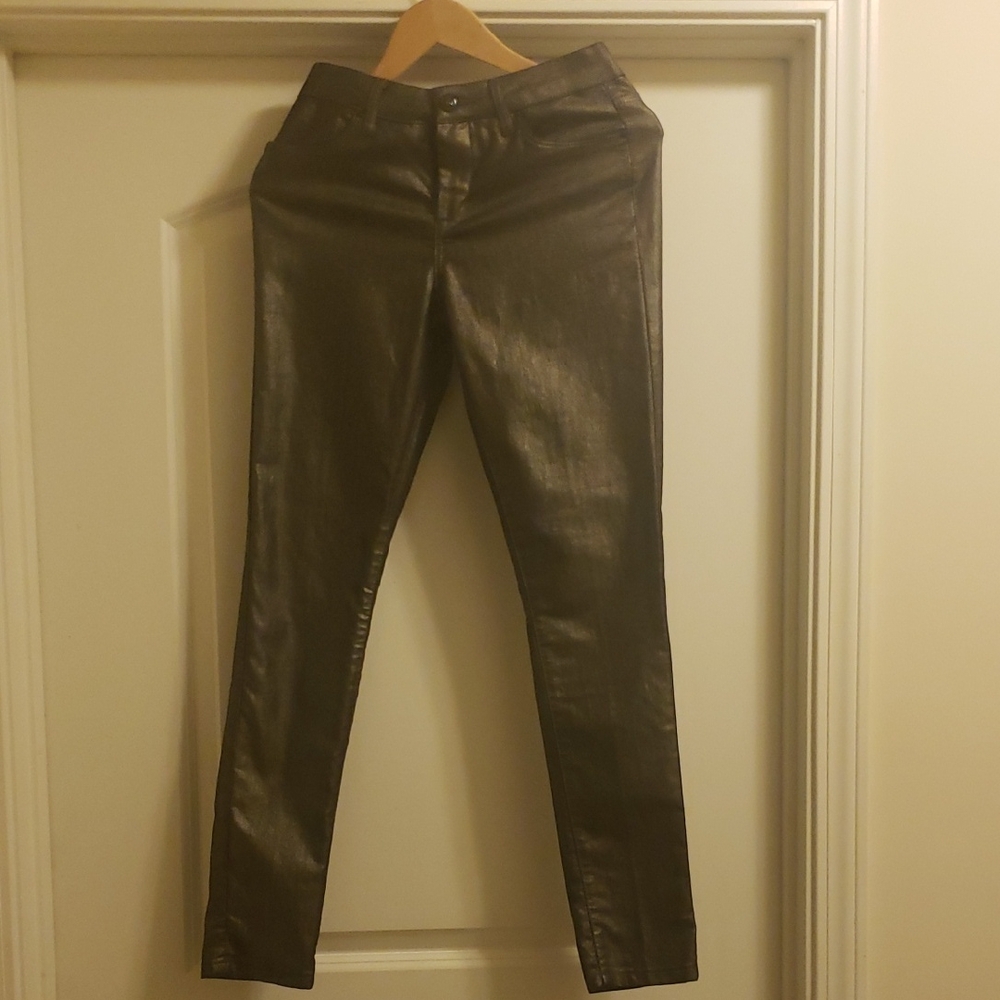 Cache Pewter Metallic Pants